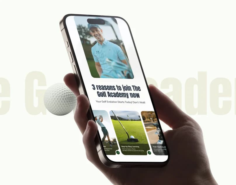 Capa do projeto The Golf Academy