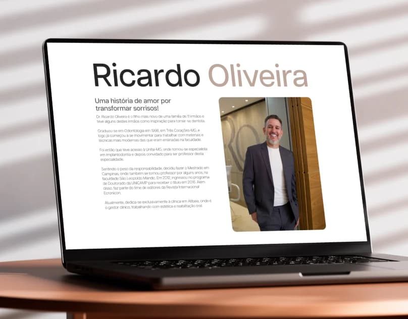 Capa do projeto Ricardo Oliveira
